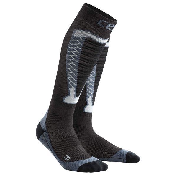 CEP Obstacle Run Compression stockings Anthracite Ladies Size : II