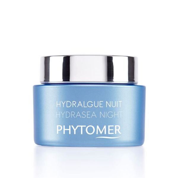 Phytomer Hydrasea Moisturizing Night Cream | Nourishing Face Moisturizer & Overnight Cream | Plumps and Intensely Hydrates Dry Skin | Anti Aging Night Cream | 50ml