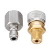 1/8 Inch BSP Quick Release Coupler, Quick Release Coupler Fittings Charging Adapter Kit with 3pcs Plugs(Size:4pcs/Set)