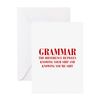 CafePress Grammar The Difference Between Knowing Your Shit A Folded Greeting Card Glossy