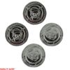 Silver Plastic Novelty Pirate Fake Coins Doubloons