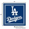 WinCraft Dodgers Logo Tablecloth and Square Table Cover Overlay