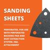 FEIN 63717116016 240 Grit Triangular Perforated Sanding Sheet, Multi-Colour