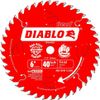 Diablo 6" x 40-Tooth ATB Precision Finishing Saw Blade with 1/2" Arbor
