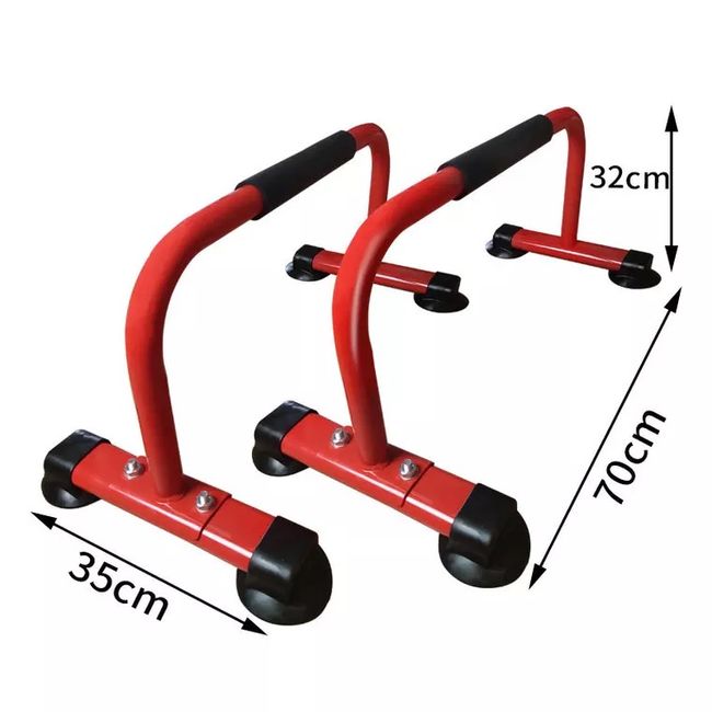 Upper body fitness equipment H-type push-up bracket men's auxiliary device indoor fitness equipment I Russian very chest muscle arm trainer, [02] red