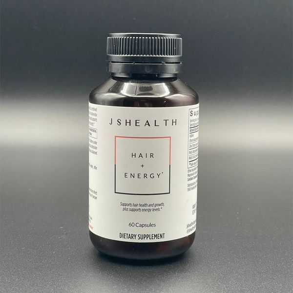 JSHEALTH Hair+Energy Formula - 2 Month Supply|60 Count|EXP 08/27