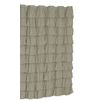 Ruffle Fabric Shower Curtain  Color GRAY