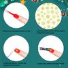 HOWAF 700+pcs Christmas 3D Nail Stickers, Self-adhesive Snowflake Nail Decals Christmas Nail Art Designs Snowflake Nail Sticker for Xmas New Year Nail Art Decorations