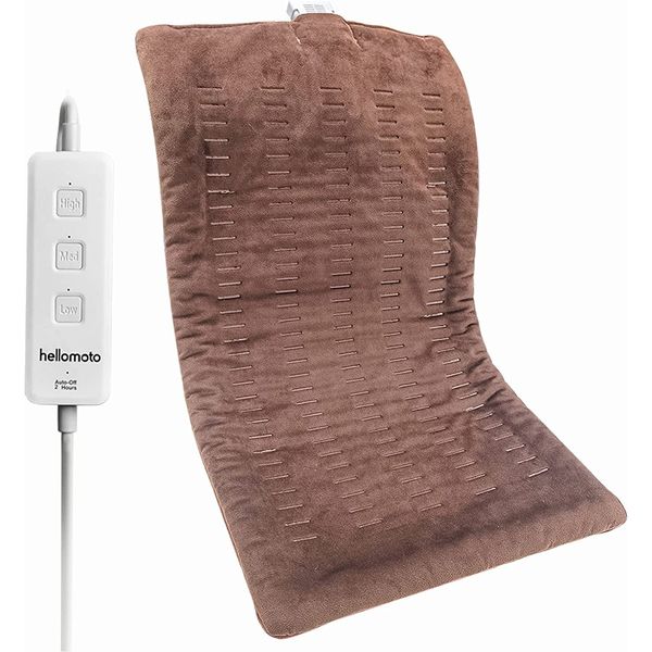 Weighted Heating Pad, 1.5Lb Electric Heating Pad for Back Pain and Cramps Relief