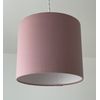 Blush Pink Velvet Drum Lampshade