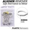 IXO Aligner Seater Sample Pack for Invisalign Aligner Trays (Original, XL, Flat, and Square Seaters) with Tray Removal Device and Storage Case