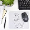 Azeeda 'Cute Llama Standing' Mouse Mat/Desk Pad (MO00037960)