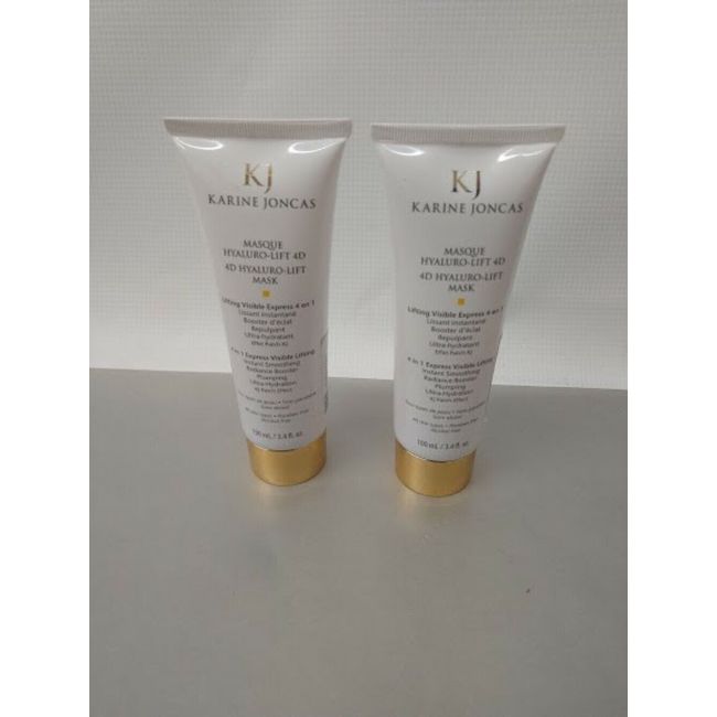 Lot of 2 - Karine Joncas 4D Hyaluro-Lift Mask 100 mL / 3.4 fl. oz.