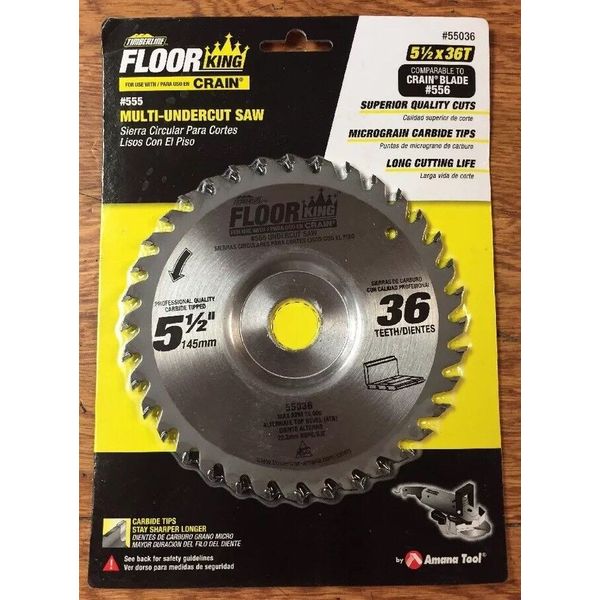 Floor King Jamb Saw Blade 55036 556 For Crain 545, Crain 555 And Crain 575