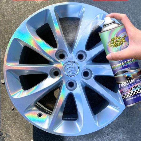 Silver Chrome Car Lacquer Spray Painting Glossy Plating Wheel