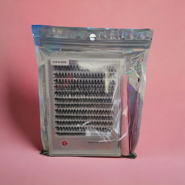 Generic Lash Extension DIY Kit with 280 Pieces, D-Curl, 8mm-16mm (40D Curl)