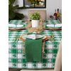 DII St. Patrick's Day Collection Tabletop, Tablecloth, 60x84, Shamrock Check