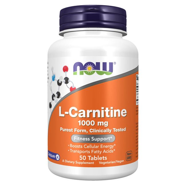 NOW FOODS L-Carnitine 1000 mg - 50 Tablets