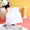 Bridal Bag White Satin Handbag with, White
