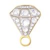 Bonjoc Crystal Golf Ball Marker & Hat Clip - Diamond Ring