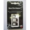 Replacement for Micro + Nano Sim Card Adaptor Conversion Kit for Apple Iphone 4 /4S /5 /5S /6
