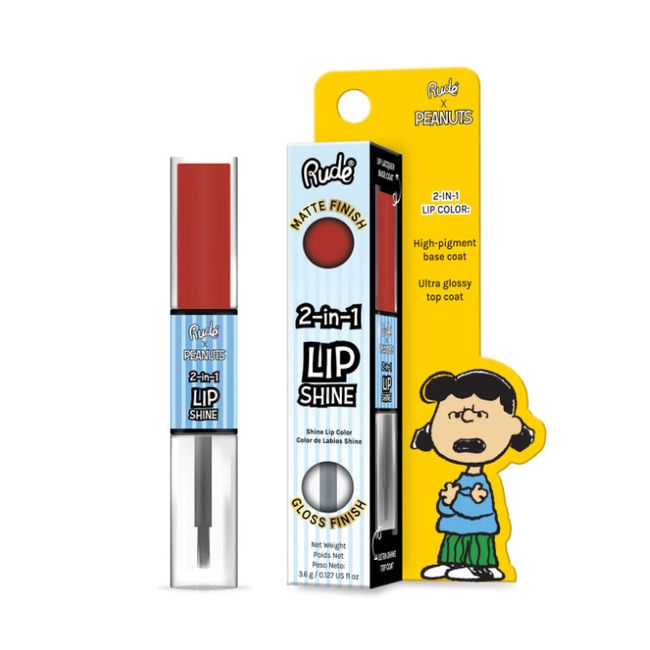 Rude x Peanuts 2-In-1 Lip Shine - Crabby