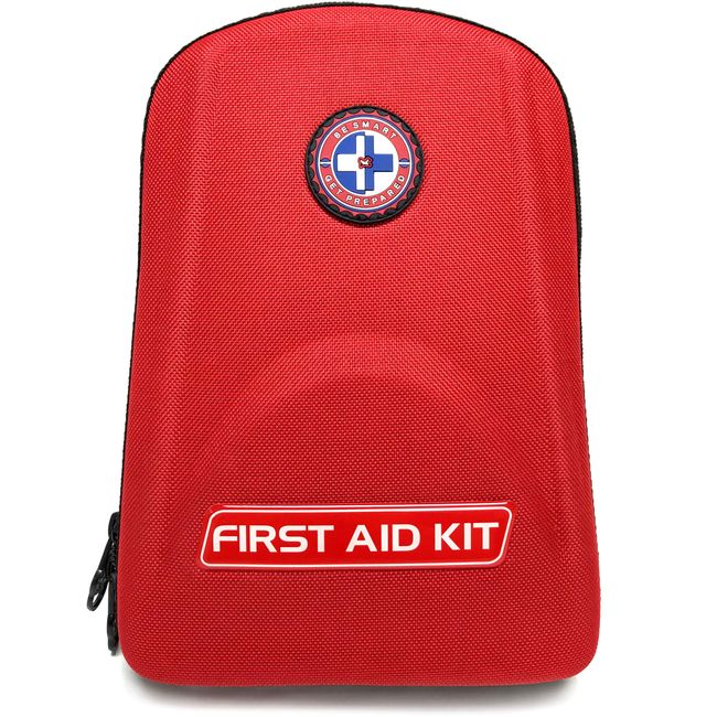 Be Smart Get Prepared 125pc Emergency First Aid Kit - Ideal for Office, Home, Car, School, Emergency, Survival, Camping, Hunting, Boating and Sports, FSA HSA eligible.