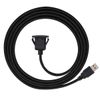 JSER 1m Waterproof Single USB 2.0 Extension Latch Mount Car AUX Cable for Dashboard Panel