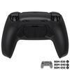eXtremeRate Back Paddles FPS RISE4 Plus MAX Kit with Clicky Trigger Stops & Rubberized Grip for PS5 Controller BDM-030 040 050, Remappable Back Buttons Kit for PS5 Controller - Black - NO Controller