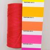 Linhasita Waxed Thread 100 g / 170 m Polyester 1 mm Thick Macrame, 30 Colours Phosphorous Pink