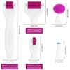 LOPHE 6 in 1 Derma Roller Kit, Professional Microneedling Titanium Roller with Disassemble Working Heads