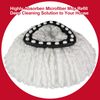 [3 Pack] Mop Replace Heads, Mop Refill Heads Replacements Compatible with O Cedar Spin Mop 1-Tank System- Easy to Replace, Microfiber, Machine Washable