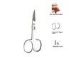 Panther Surgical 9 cm Nail Scissors Multi Purpose Sharp Curved Blades Manicure Pedicure Scissor for Men and Women Thick toenails Finger Nails Eyebrow Eyelash Scissors