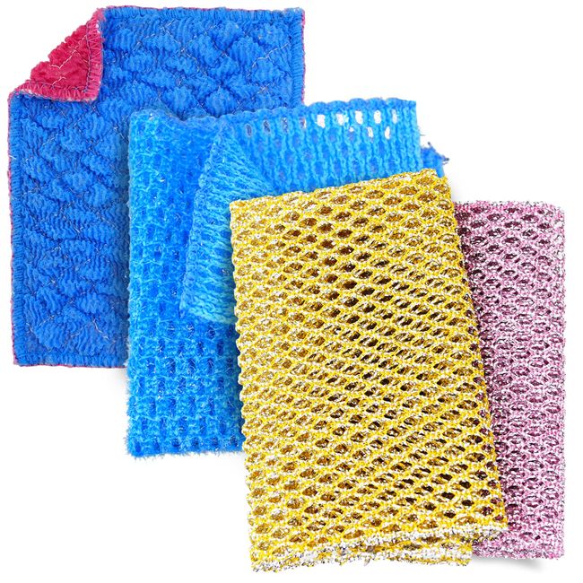 The Crown Choice All Purpose Cleaning Scrubber Dish Cloth | No More Odors  from Sponges, Scrubbers or Wash Cloths | Contains 1 Scrubbing Cloth