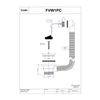 McAlpine FVW1PC Combined Waste and Overflow for Vanity Basin