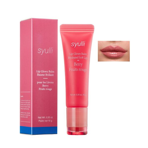 Qin Derdom Lip Balm Hydrating Mirror Lipstick Color Changing Long Lasting Moisturizing Lip Protector Berry