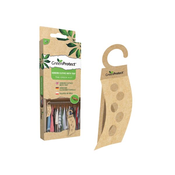Green Protect Hanging Clothes Moth Trap Eco-Friendly Pest Removal Wardrobe