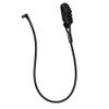 [For one ear] Hearing aid fall prevention clip with silicone strap: Black