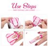 G2PLUS Paper Nail Forms - 500PCS Nail Extension Stickers - Large Adhesive Builder Forms for Gel Nails