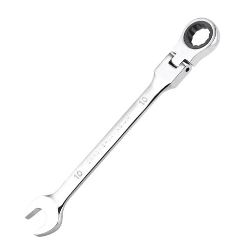 DFsucces Flex Ratchet Wrench, 0.4 inch (10 mm), Single End Spanner, 72 Gear Combination Wrench, Dual Head Head Swing Ratchet Wrench, Adjustable Angle