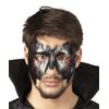 Boland 97530 Bloody Bat Eye Mask Silver/Red