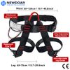 NewDoar Adjustable Thickness Climbing Harness,CE Certification Wider Half Body Harness for Rock Rappelling Fire Rescuing Tree Climbing Gear (Black)
