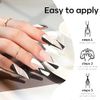 Modelones Studio White Gel Polish, 1 Pcs 15ml White Color Gel Nail Polish Soak Off LED Long Lasting French Manicure Essential Gel Nail Varnish Salon Design DIY at Home Gifts for Women