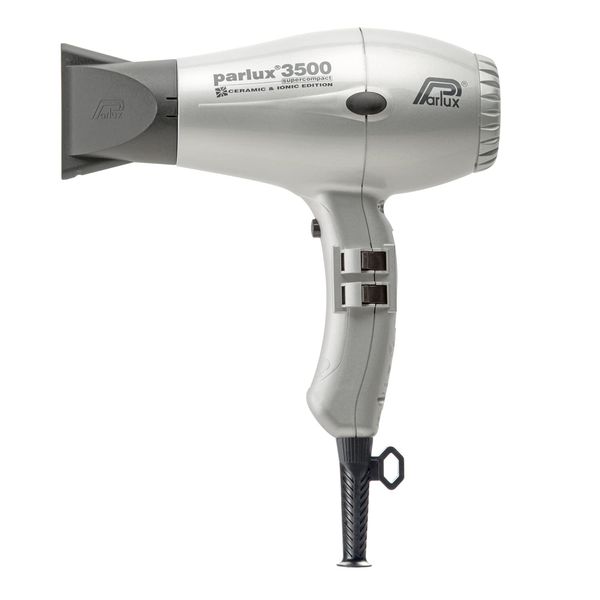 Parlux Professional Hair Dryer 3500 SuperCompact Ceramic + Ion Silver