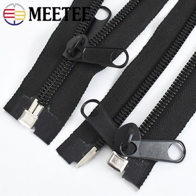 1/2Pcs 5# 120cm Metal Zippers Double Sliders Open-end Zips Auto