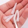 EORTA 50 Pcs Tweezer Tip Covers Mini Soft Silicone Case Portable Safety Sheath for Eyelash Tweezer Pusher Mini Scissor/Shear, to Protect Tips，Transparent
