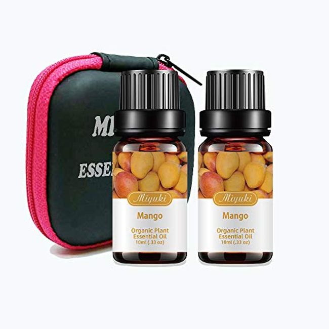 Mango Essential Oil Organic Plant Natural 100% Pure Mango Oil for  Diffuser,Cleaning,Home,Bedroom, Perfumes,Humidifier,Soap,Candles 2 Pack 10ml