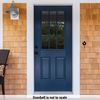 Waterwood Solid Brass Small Leaf Doorbell in Black - Wired & Illuminated Push Button from Environmentally Friendly Recycled Material