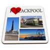 I Love Blackpool Gift Mug Coaster