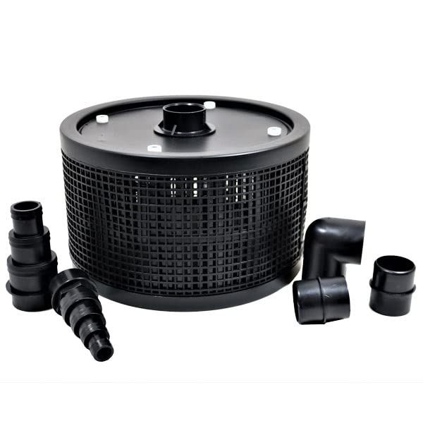 eco-filtration Pre-Filter For All Pond Pumps | Strainer Pump Cage | Garden Pond Pump Filter (43mm Pre-Filter Kit (40mm Domestic Waste))